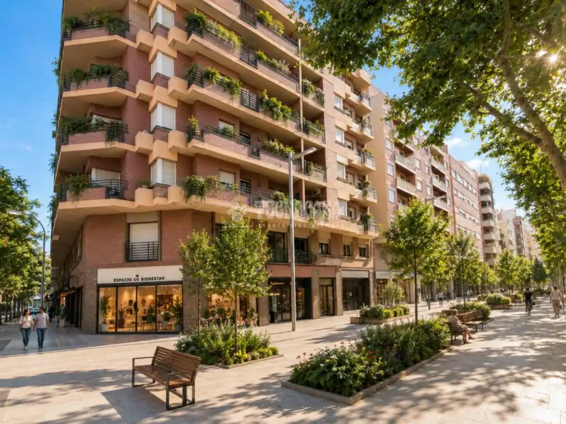 Vista exterior de Piso en venta en Barcelona con Aire acondicionado y Amueblado