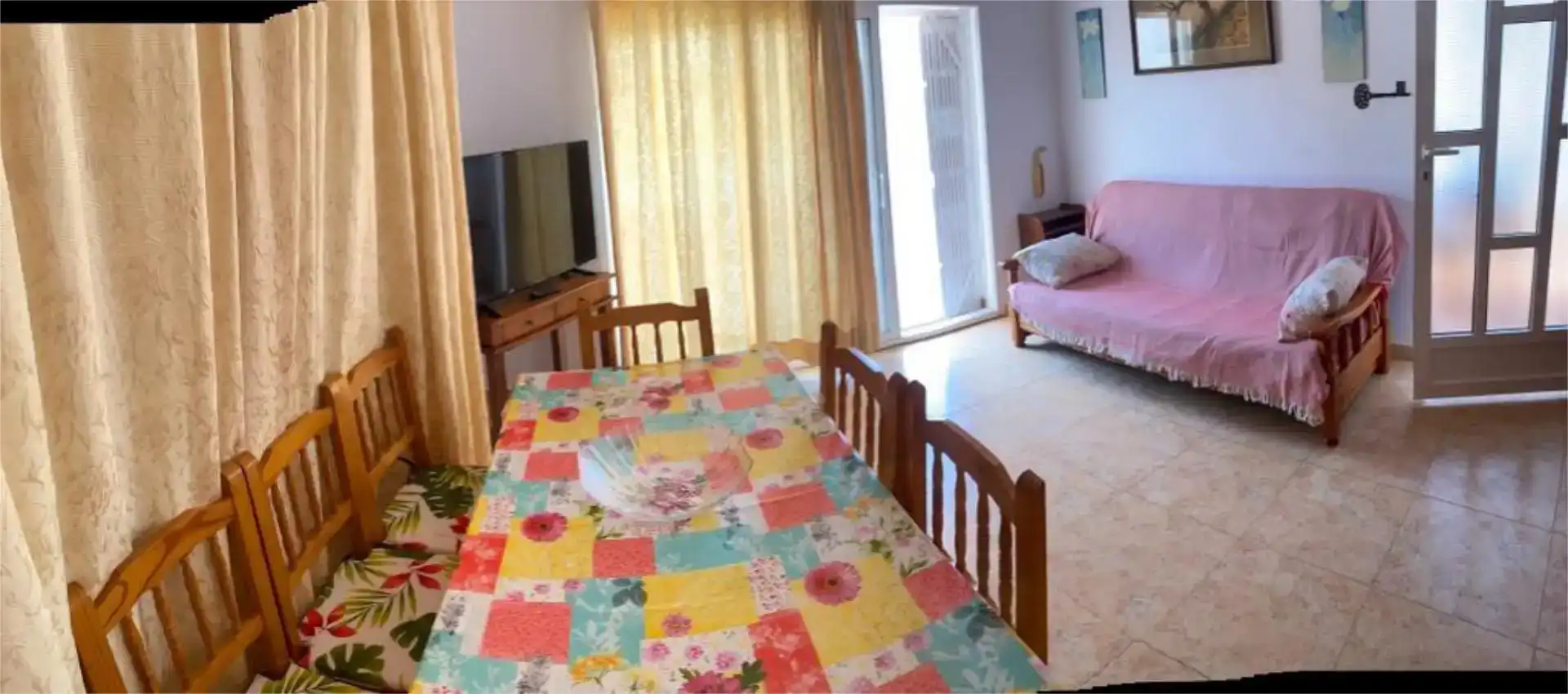 Comedor de Casa adosada de alquiler en Mazarrón con Aire acondicionado, Jardín privado y Trastero