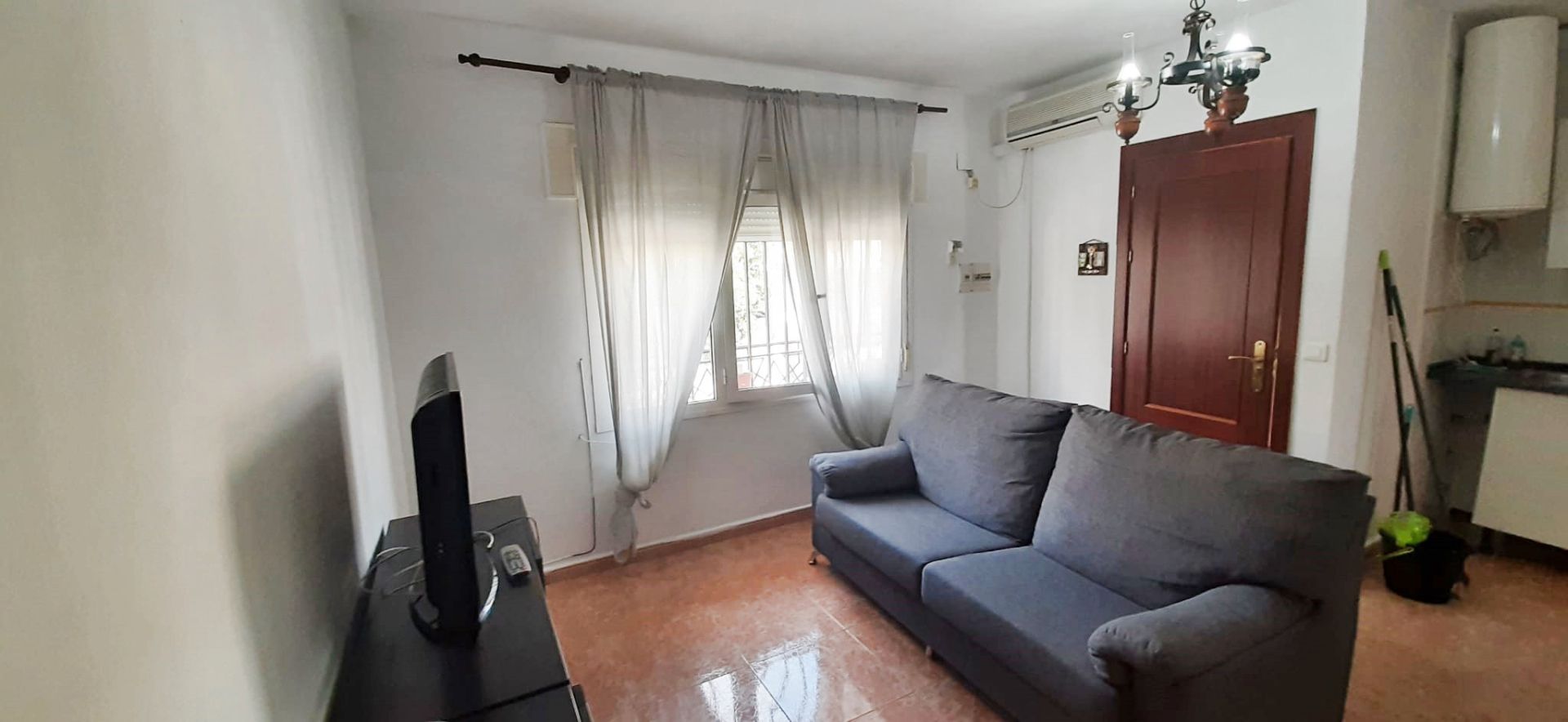 Living room of Flat to rent in Málaga Capital  with Air Conditioner, Furnished and Washing machine