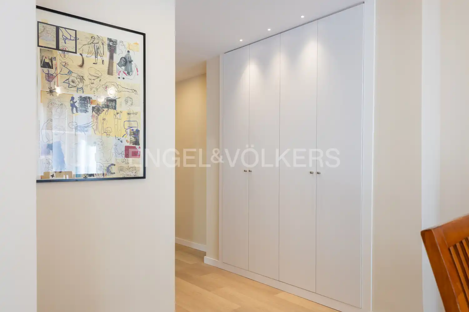 Schlafzimmer von Wohnung zur Miete in Valencia mit Klimaanlage, Heizung und Möbliert