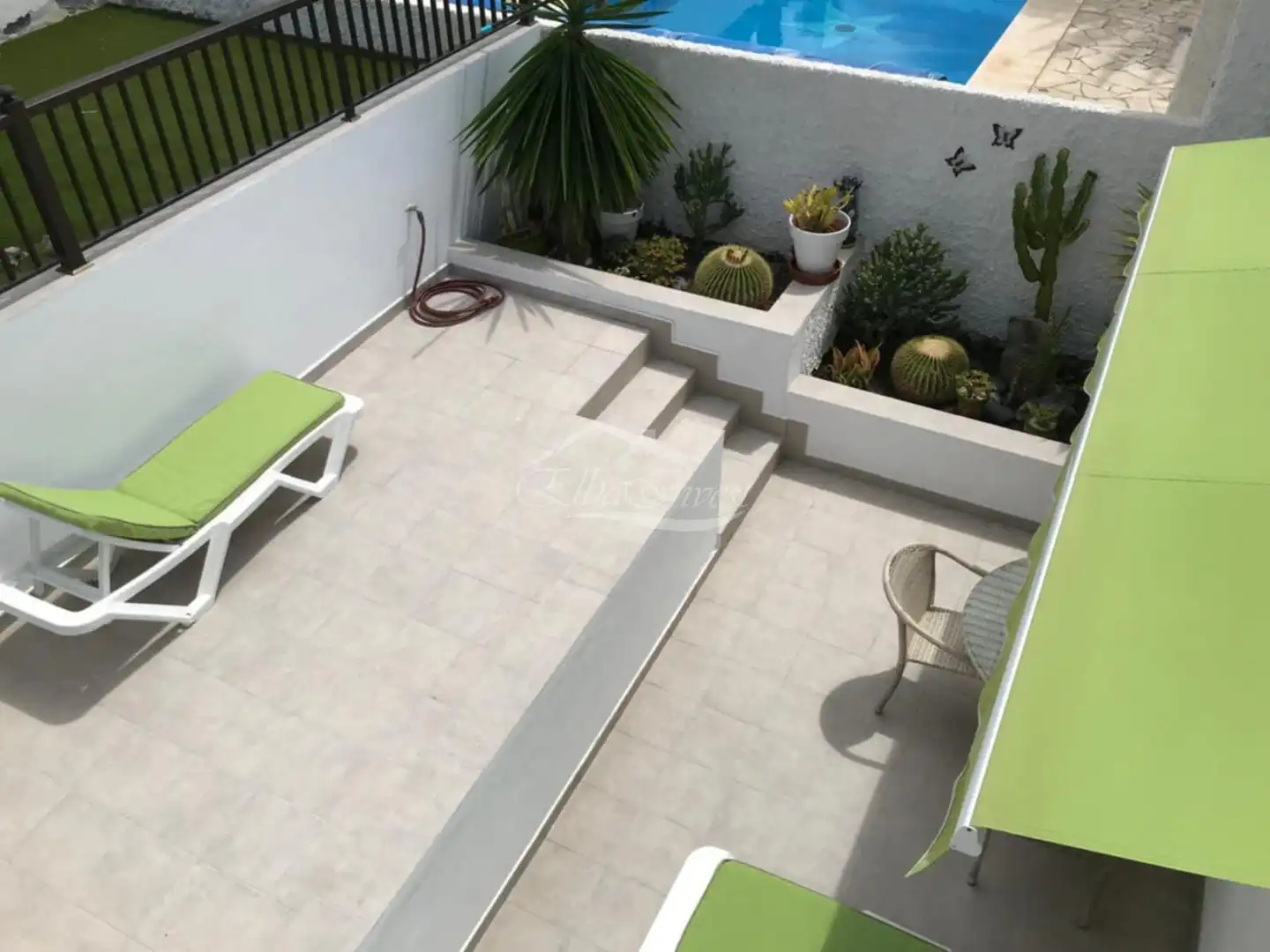 Terrasse von Dachboden zur Miete in Santiago del Teide mit Terrasse und Möbliert