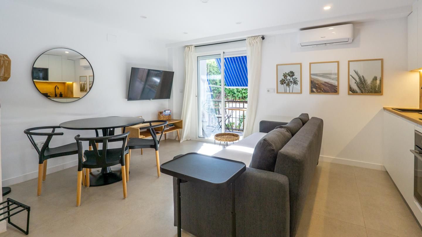 Living room of Flat for sale in Santa Pola  with Air Conditioner, Terrace and Storage room