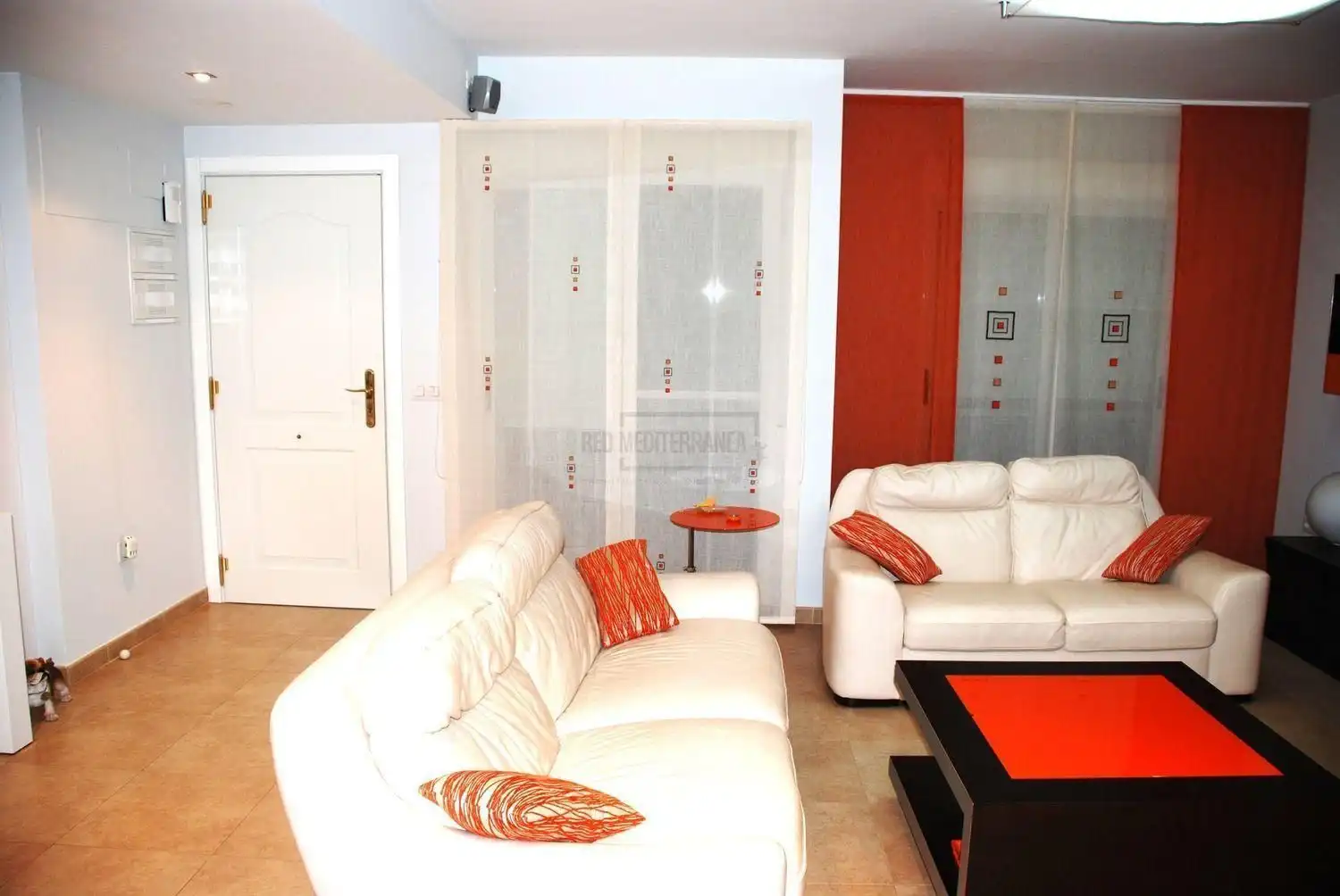 Wohnzimmer von Einfamilien-Reihenhaus zum Verkauf in Gandia mit Klimaanlage, Terrasse und Abstellraum