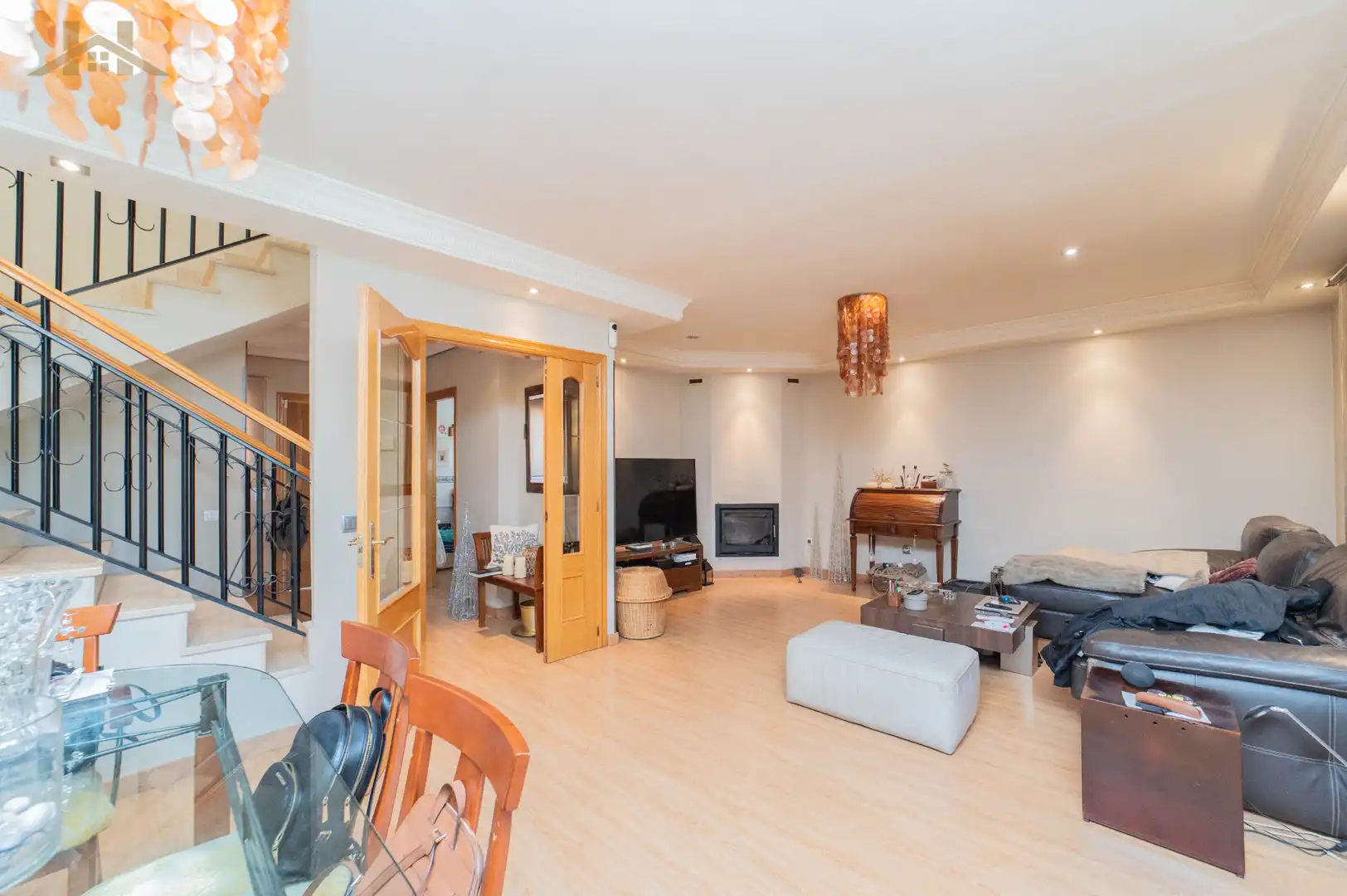 Living room of Detached homes for sale in Arroyomolinos (Madrid)  with Air Conditioner, Heating and Private garden