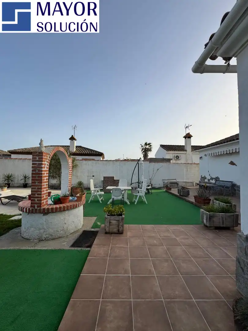 Terraza de Casa o chalet en venta en Chiclana de la Frontera con Jardín privado, Terraza y Piscina