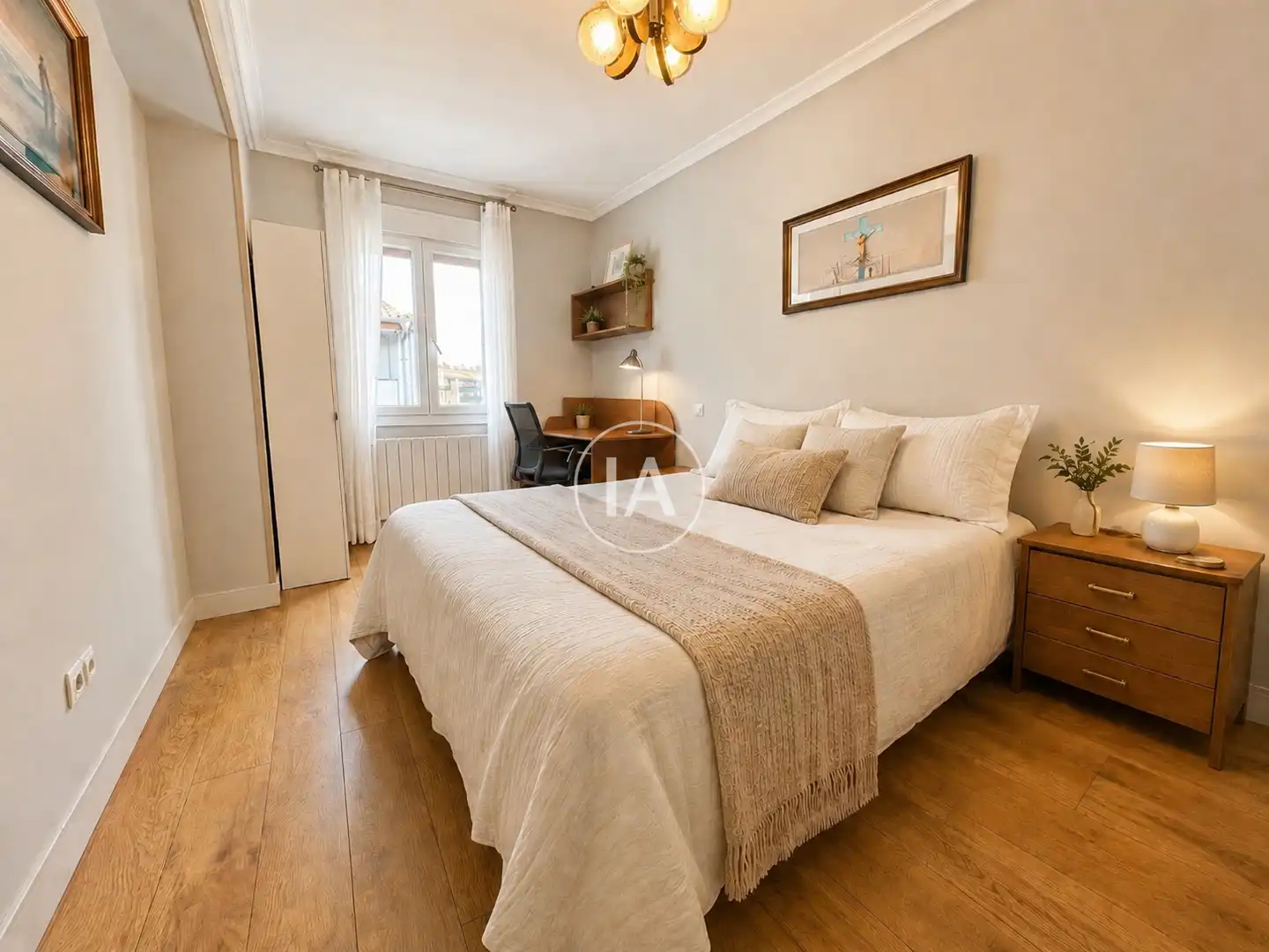 Schlafzimmer von Wohnung zum Verkauf in Zaldibar mit Heizung, Möbliert und Ofen