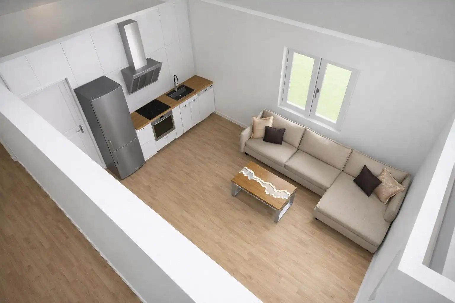 Wohnzimmer von Wohnung zum Verkauf in Tielmes mit Heizung, Abstellraum und Möbliert
