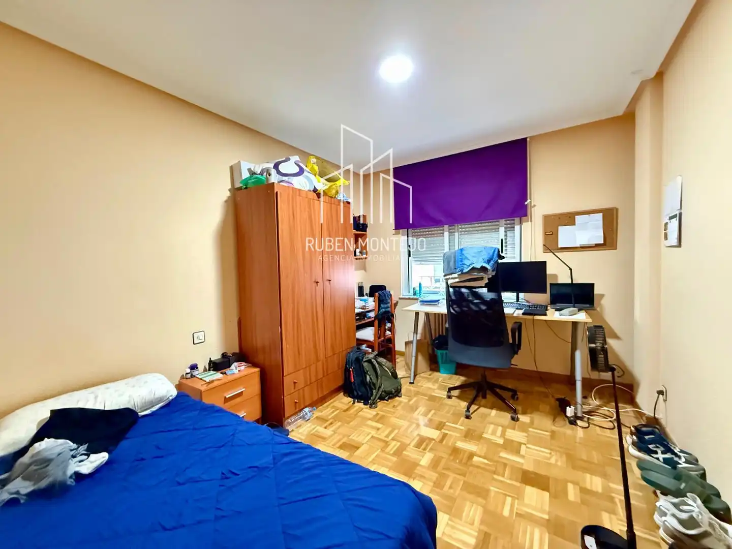 Schlafzimmer von Wohnung zur Miete in Salamanca mit Heizung, Parkett und Terrasse