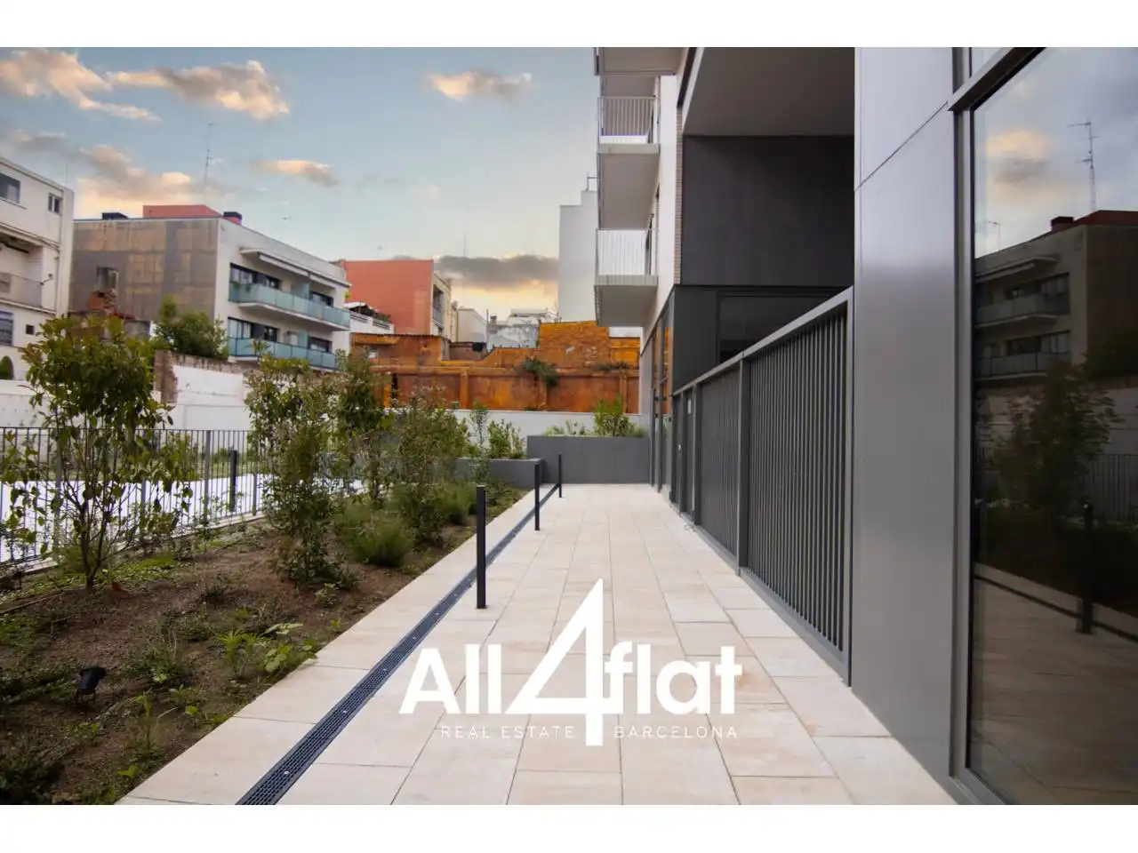 Terrasse von Wohnung zur Miete in Barcelona mit Klimaanlage, Heizung und Parkett
