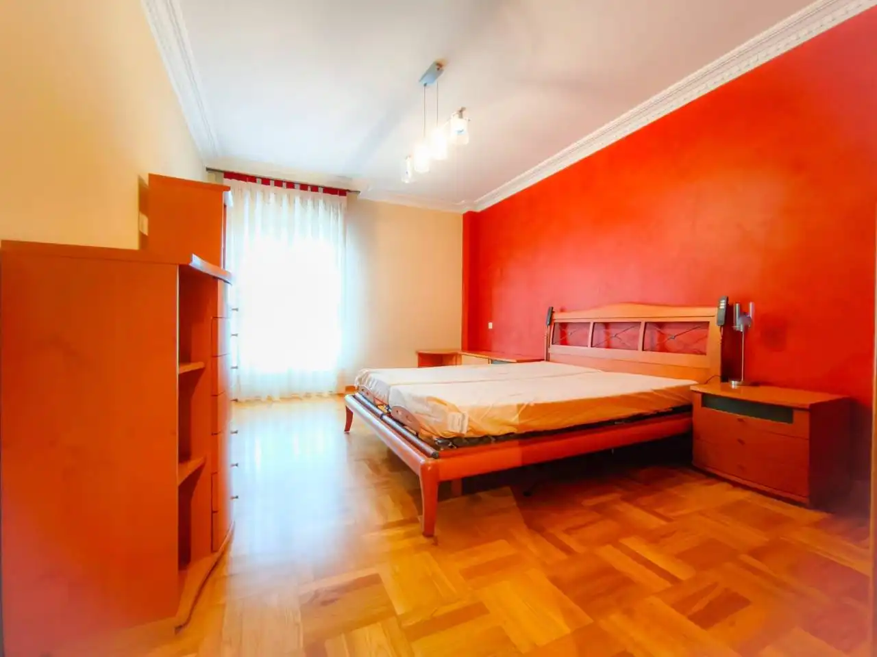Bedroom of Flat for sale in Burgos  with Heating, Parquet flooring and Terrace