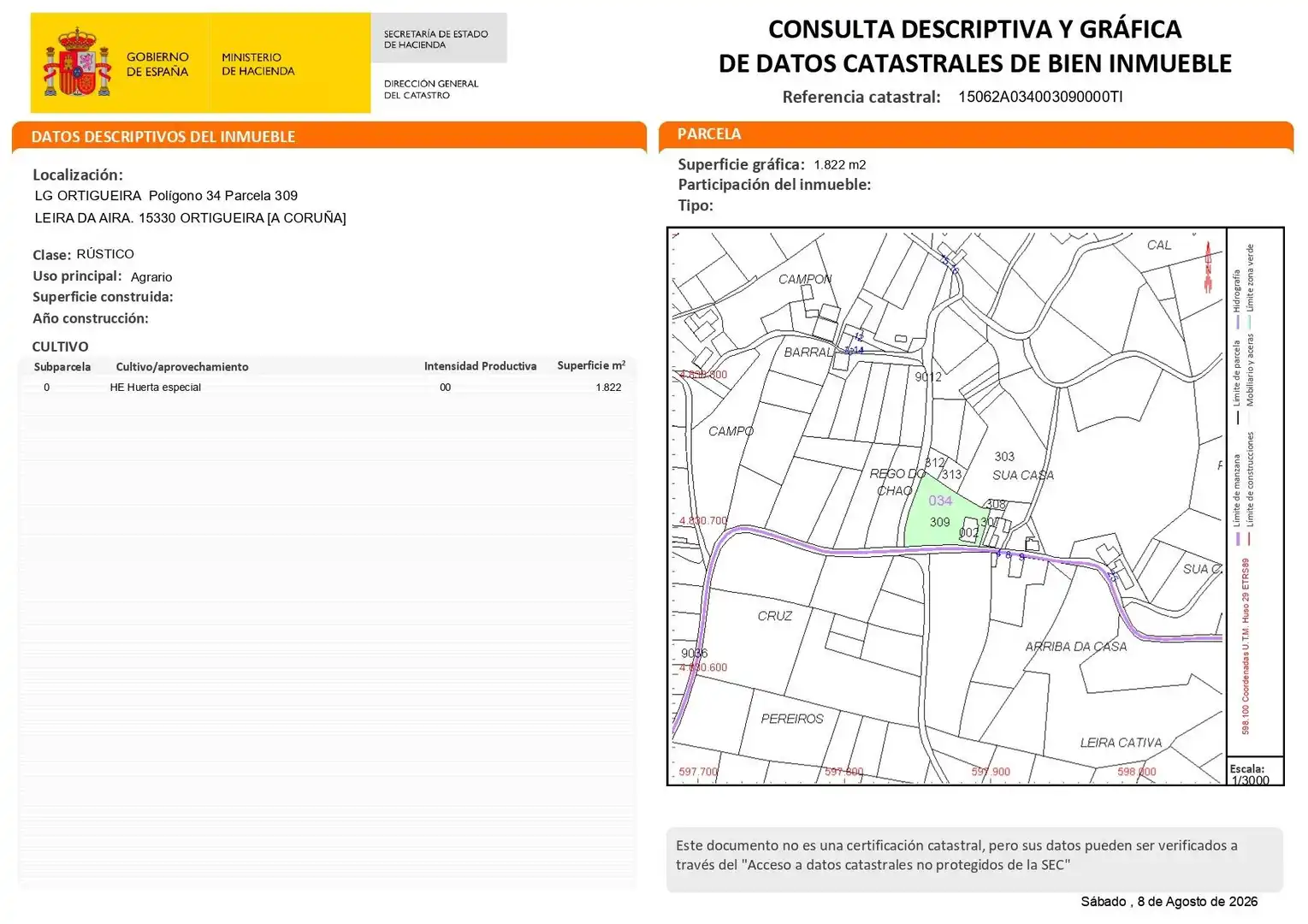 Casa rústica con terraza en venta en Ortigueira, imagen 35