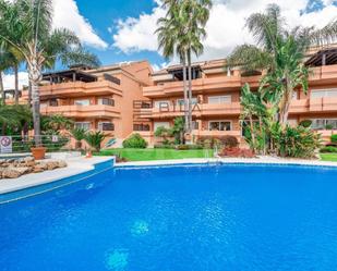 Exterior view of Flat for sale in Marbella  with Air Conditioner, Terrace and Swimming Pool