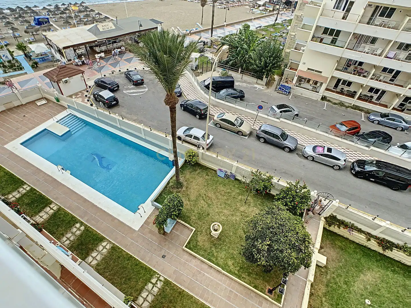Swimming pool of Study for rent in Torremolinos  with Air Conditioner, Private garden and Furnished