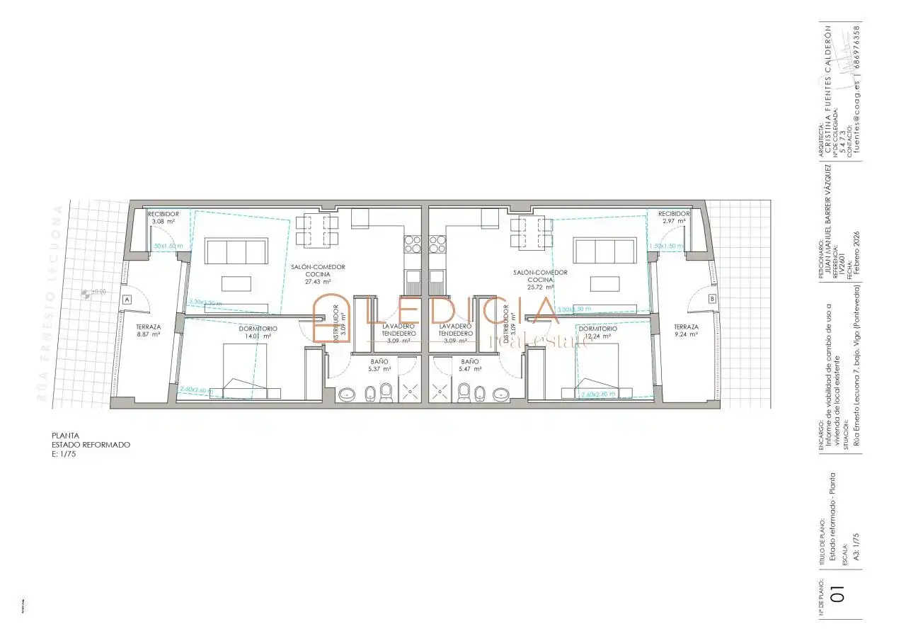 Flat for sale in Vigo   with Heating, Terrace and Furnished