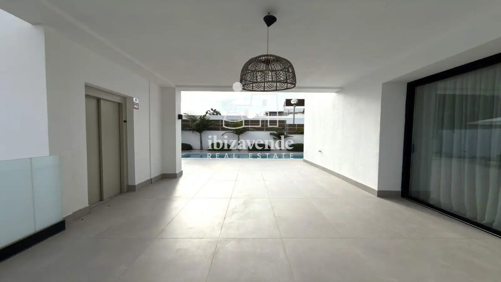 Terraza de Casa o chalet de alquiler en Santa Eulària des Riu con Aire acondicionado, Calefacción y Piscina