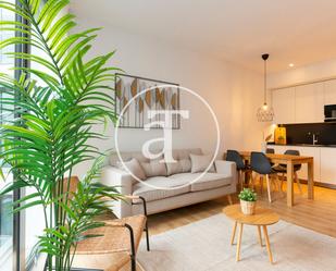 Living room of Flat to rent in  Barcelona Capital  with Air Conditioner, Heating and Furnished