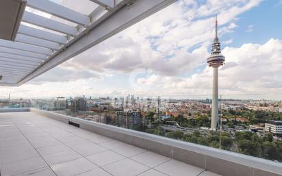 Terrace of Attic for sale in  Madrid Capital  with Terrace, Storage room and Swimming Pool