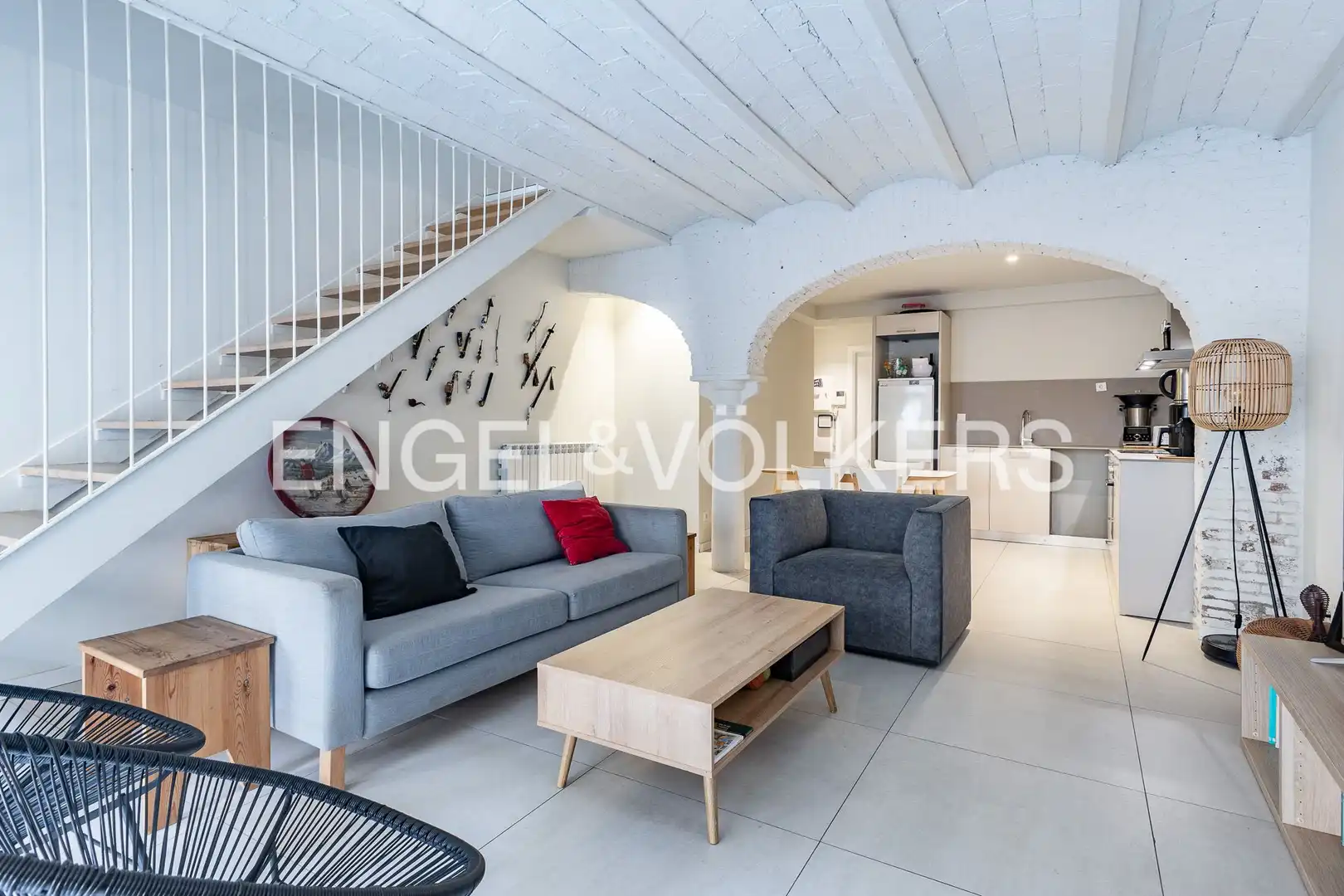 Sala d'estar de Dúplex en venda en Barcelona amb Aire condicionat, Calefacció i Parquet
