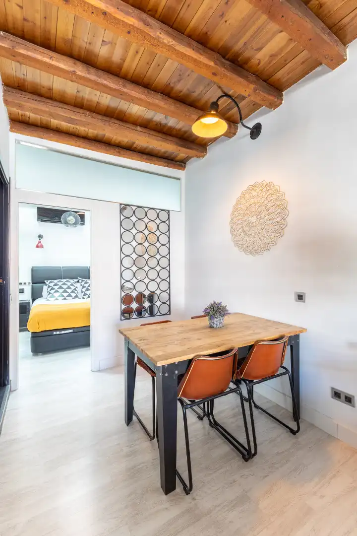 Comedor de Ático de alquiler en Madrid con Aire acondicionado, Calefacción y Parquet