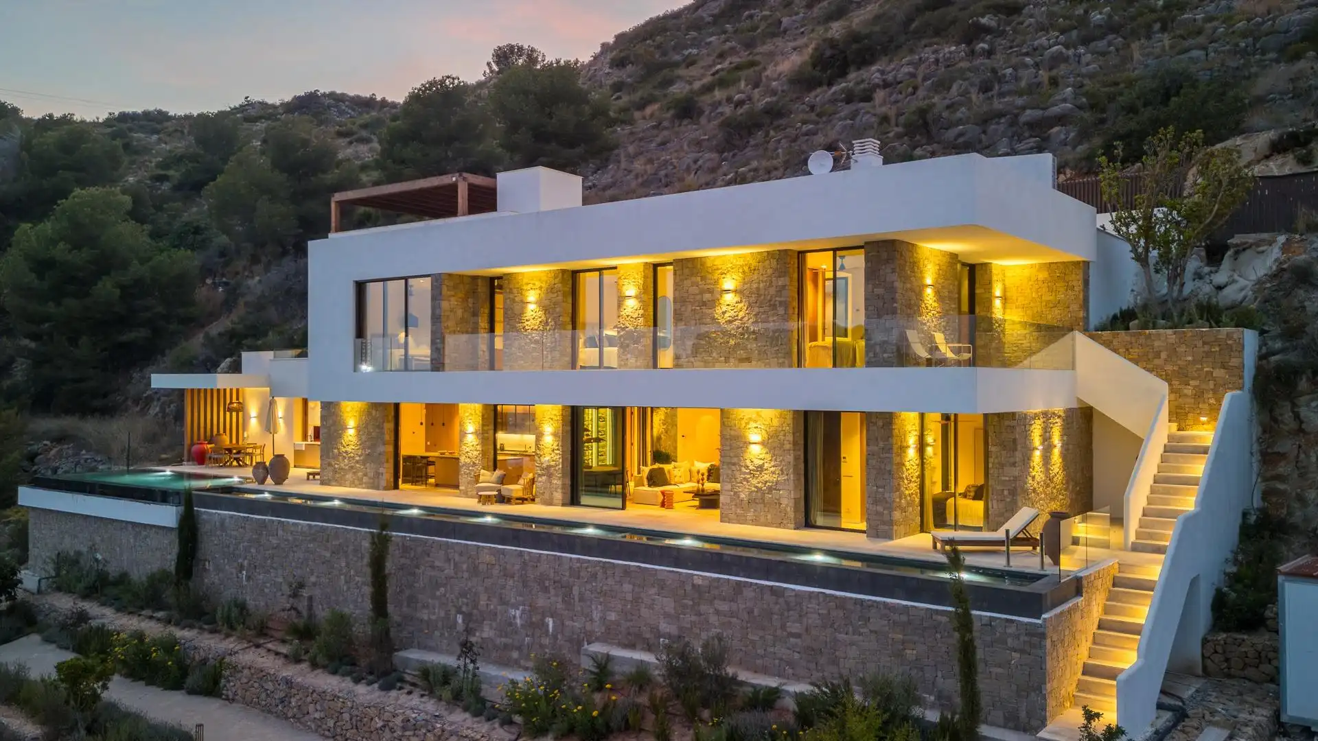 Vista exterior de Casa o xalet en venda en Jávea / Xàbia amb Aire condicionat, Calefacció i Jardí privat