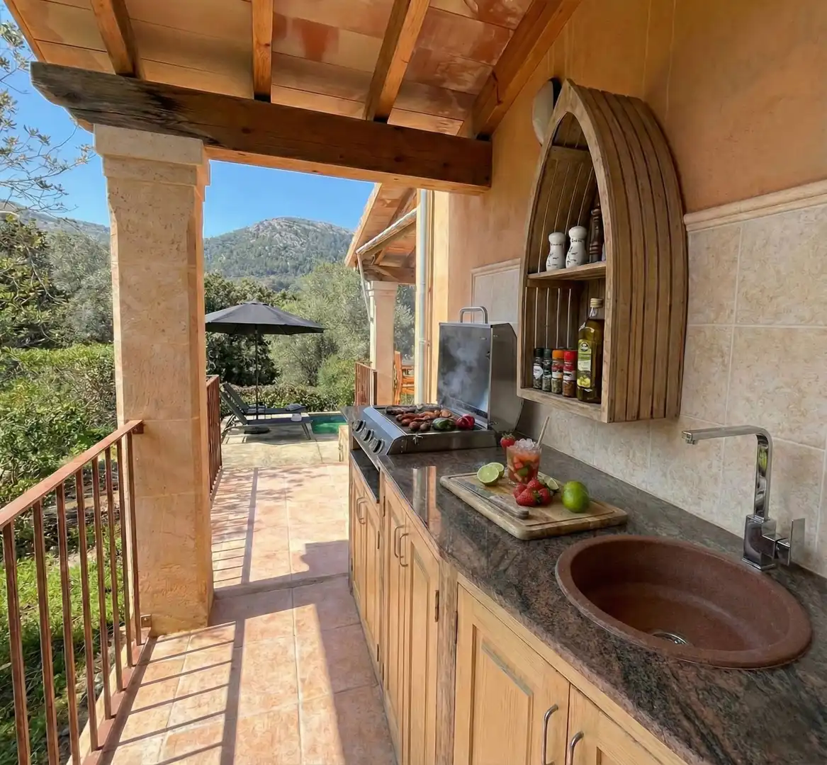 Kitchen of Houses for rent in Campanet  with Heating, Private garden and Terrace