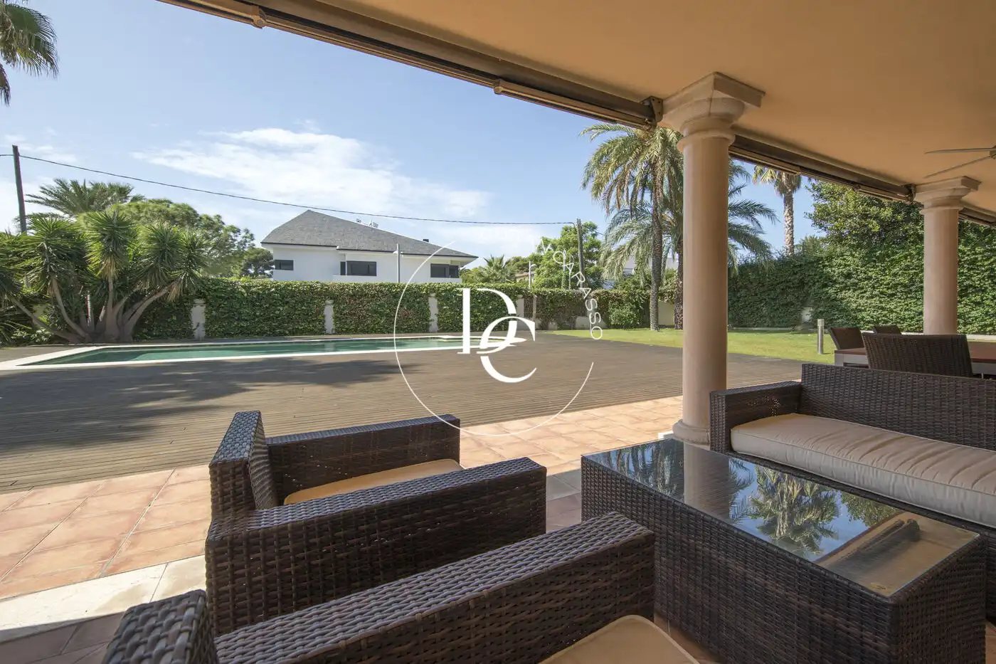Terrassa de Casa o xalet de lloguer en Sitges amb Aire condicionat, Calefacció i Jardí privat
