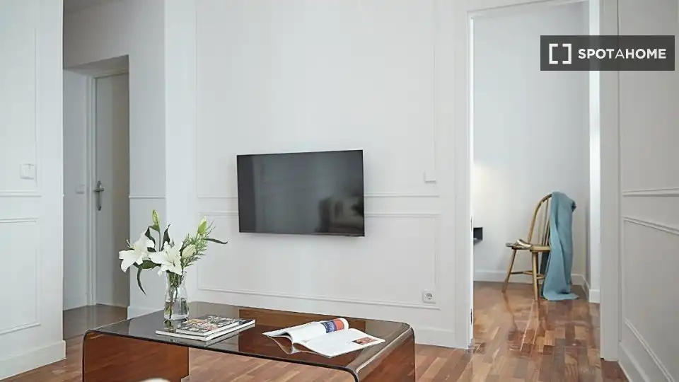 Sala d'estar de Apartament per a compartir en Madrid amb Aire condicionat, Calefacció i Terrassa