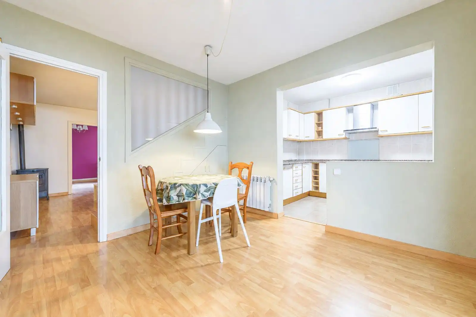 Dining room of Detached homes for sale in Els Pallaresos  with Air Conditioner, Heating and Private garden