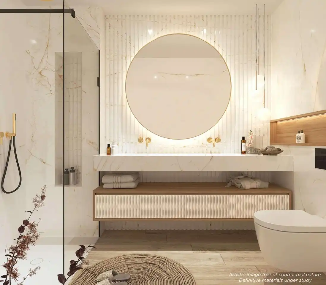 Bany de Apartament en venda en La Manga del Mar Menor amb Aire condicionat, Jardí privat i Terrassa