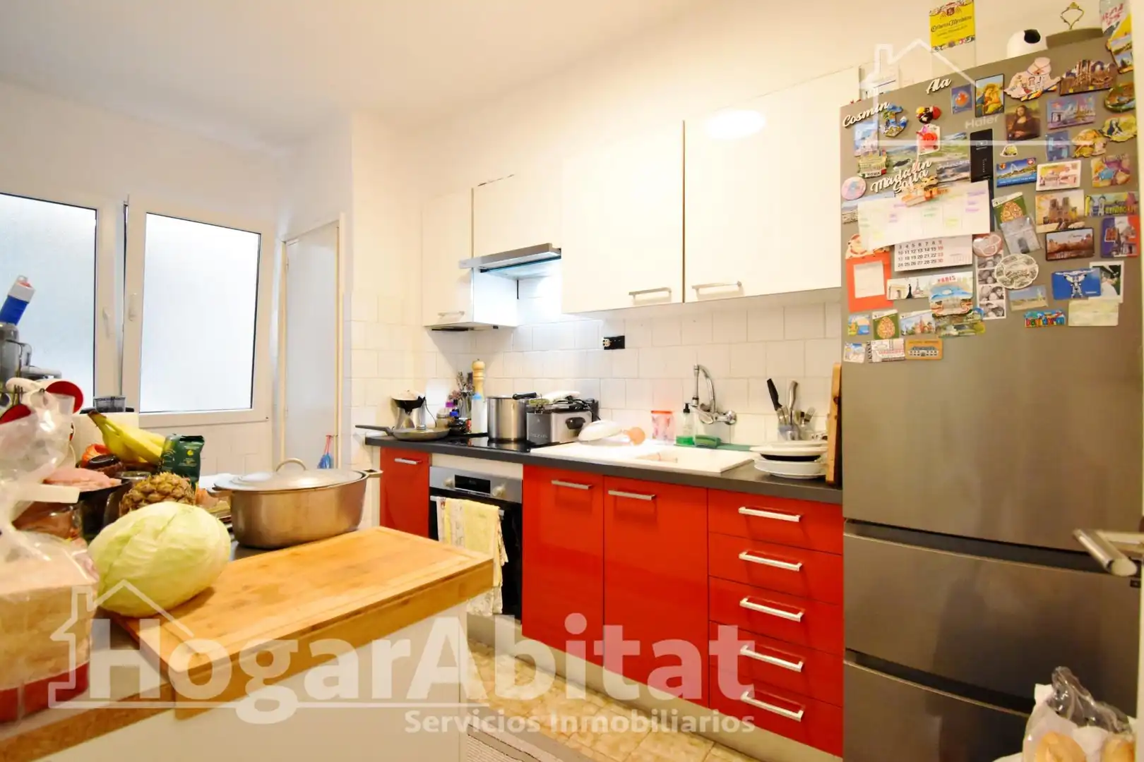Kitchen of Flat for sale in Oliva  with Parquet flooring, Furnished and Balcony