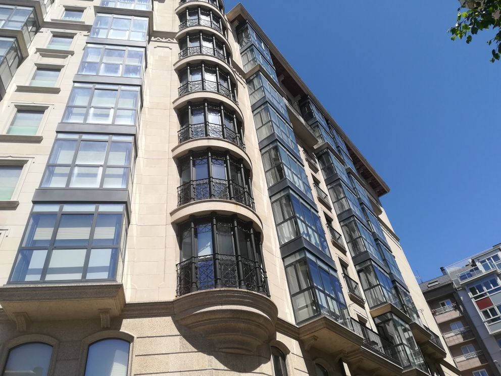 Exterior view of Flat to rent in A Coruña Capital   with Air Conditioner, Heating and Private garden