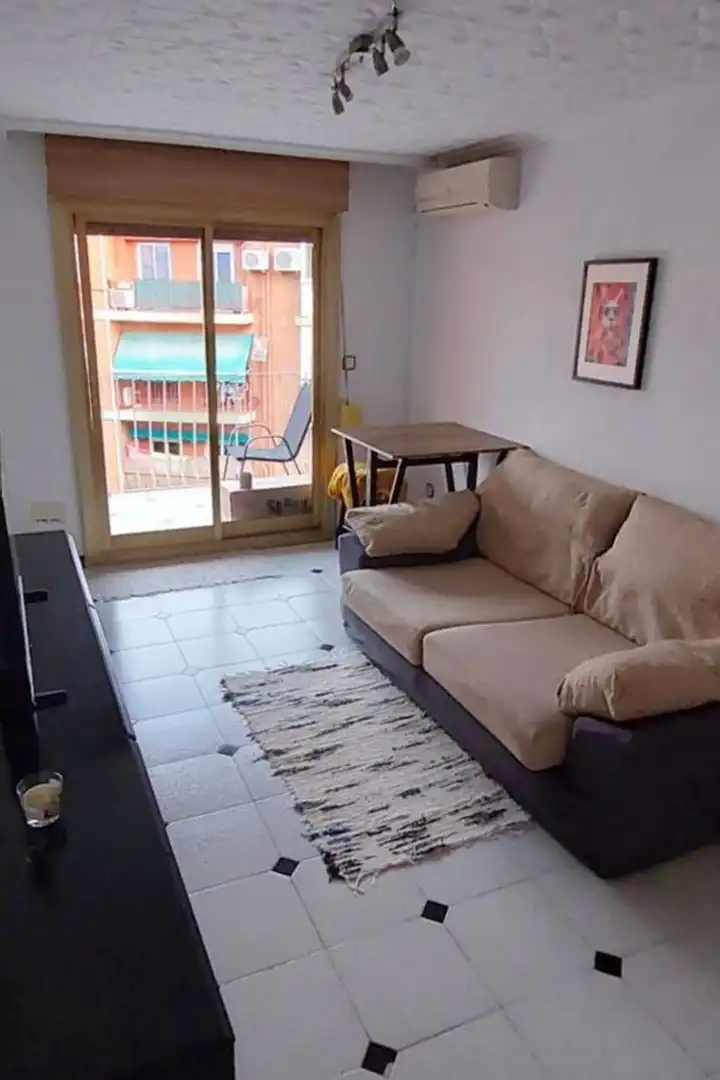 Sala d'estar de Apartament en venda en Alicante / Alacant amb Balcó