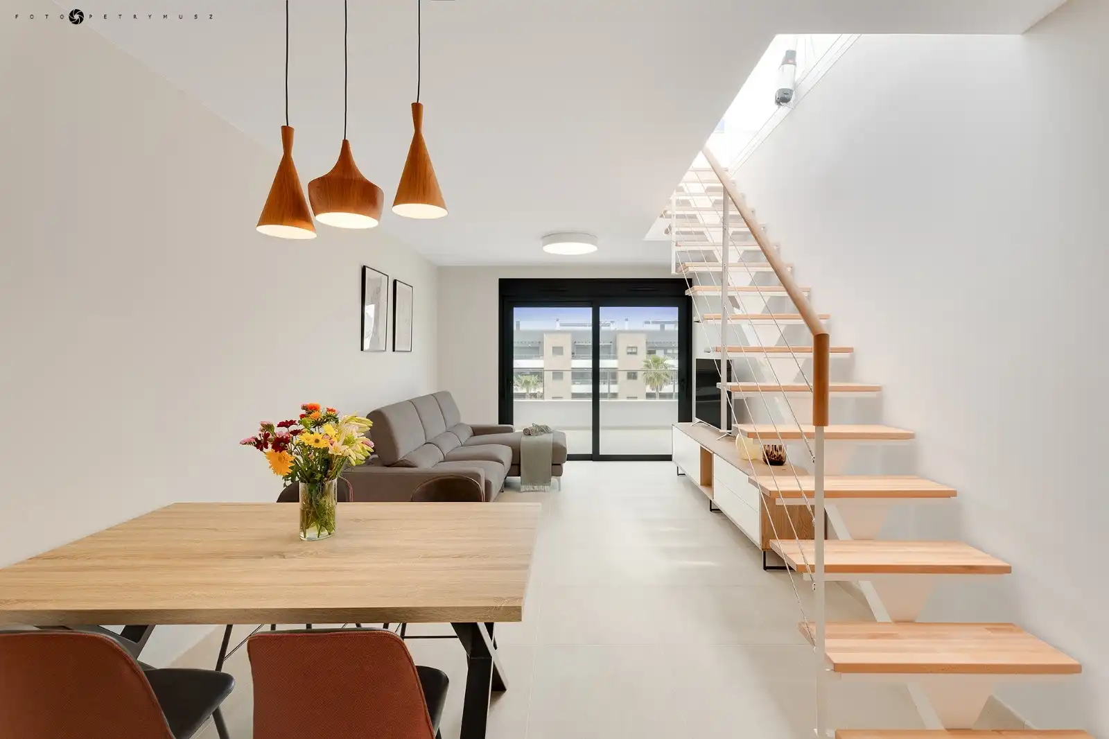 Sala de estar de Ático de alquiler en Orihuela Costa