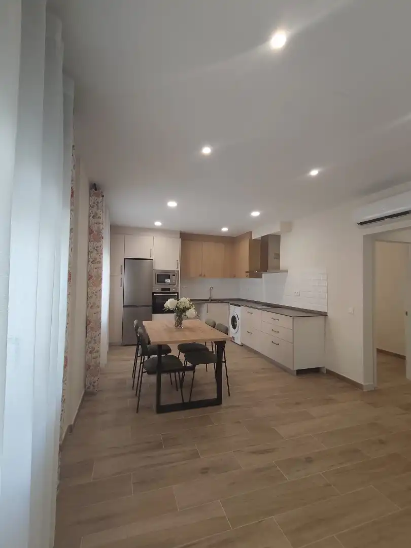 Kitchen of Flat for rent in Tarragona  with Air Conditioner, Furnished and Oven