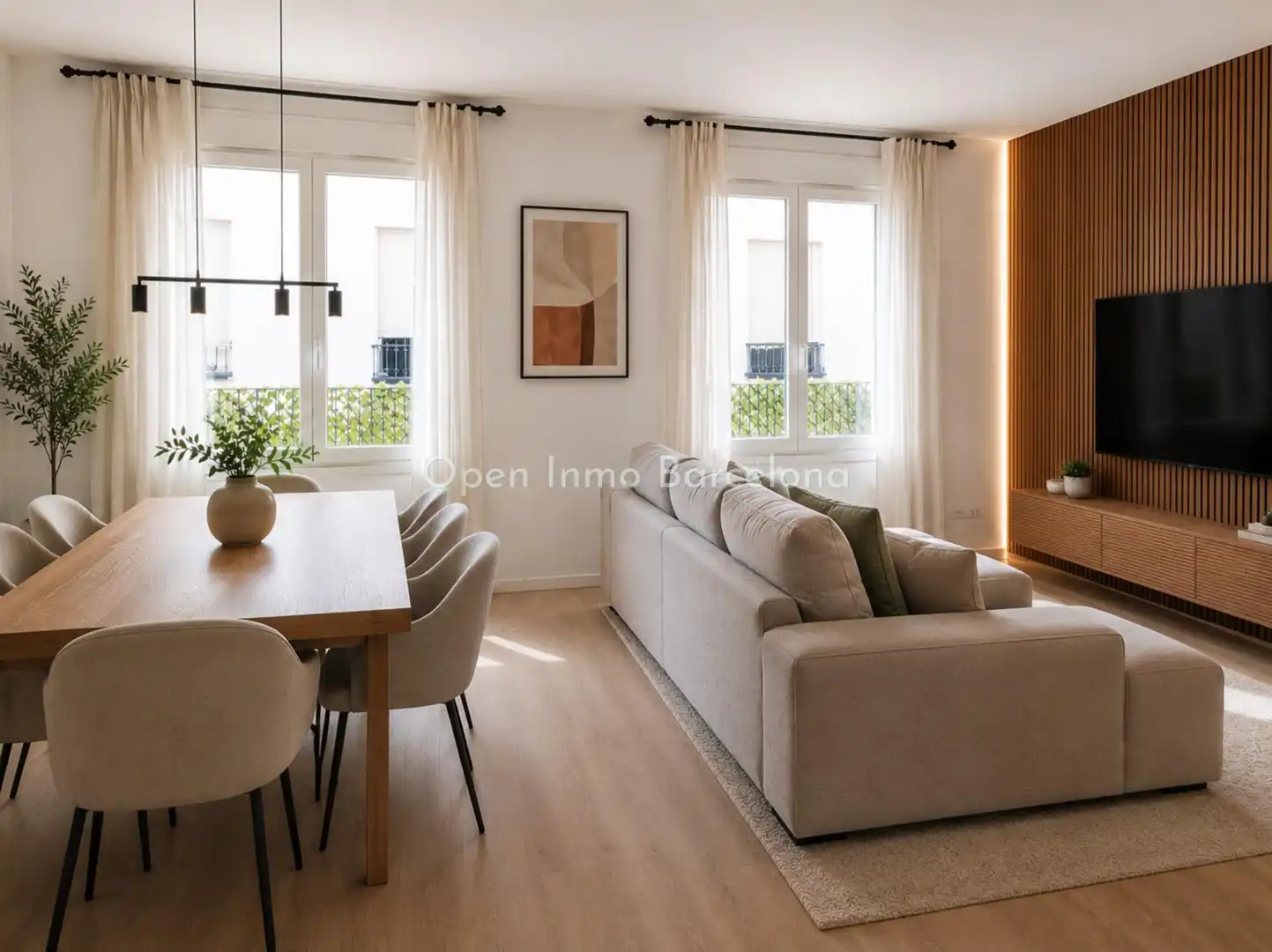 Wohnzimmer von Wohnung zur Miete in Sitges mit Klimaanlage, Heizung und Möbliert