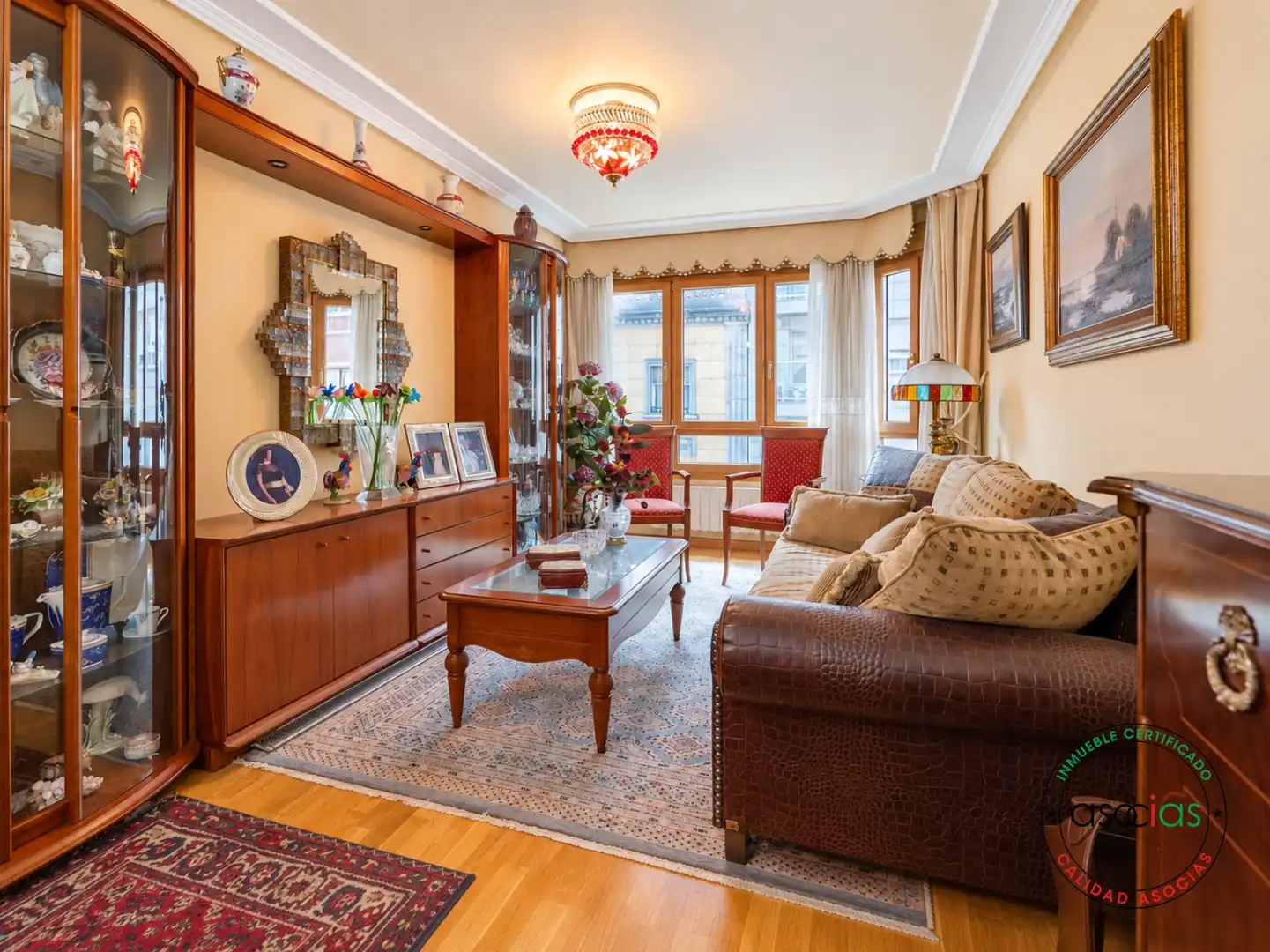 Sala de estar de Piso en venta en Gijón  con Calefacción y Parquet