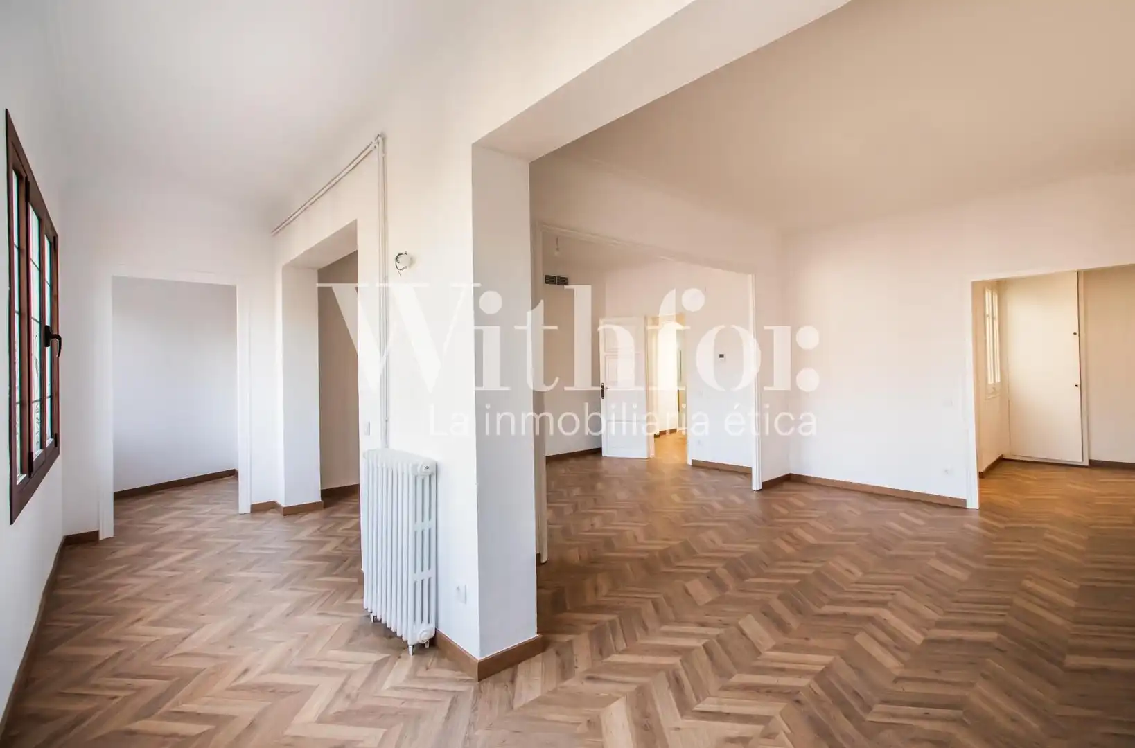Sala de estar de Piso de alquiler en Barcelona con Aire acondicionado, Calefacción y Parquet