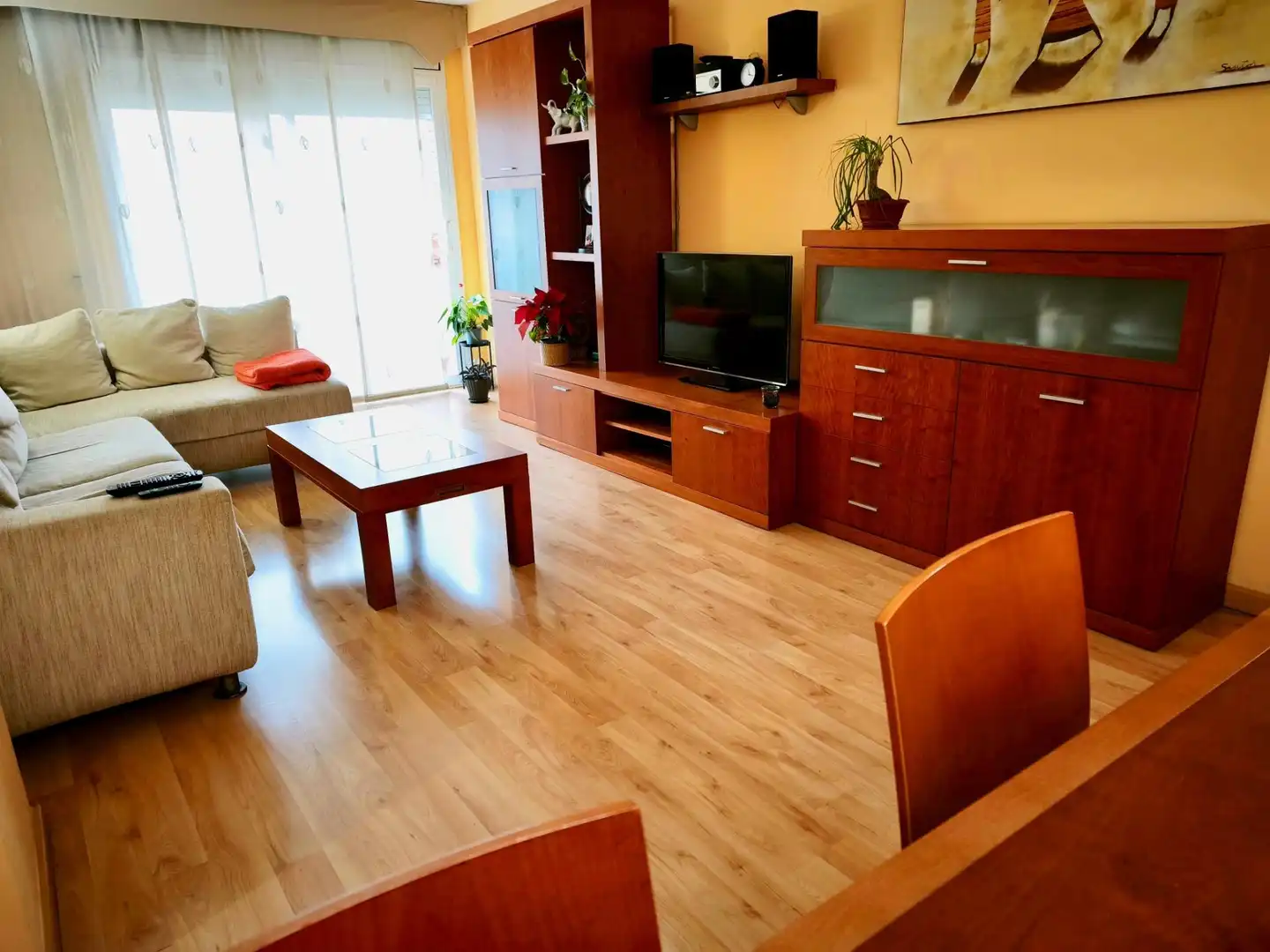 Living room of Flat for sale in Sabadell  with Air Conditioner, Heating and Parquet flooring