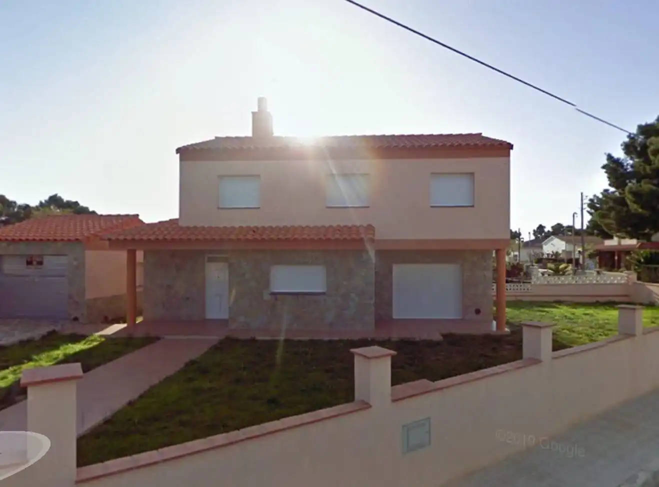 Vista exterior de Casa o chalet en venta en Bellvei con Terraza
