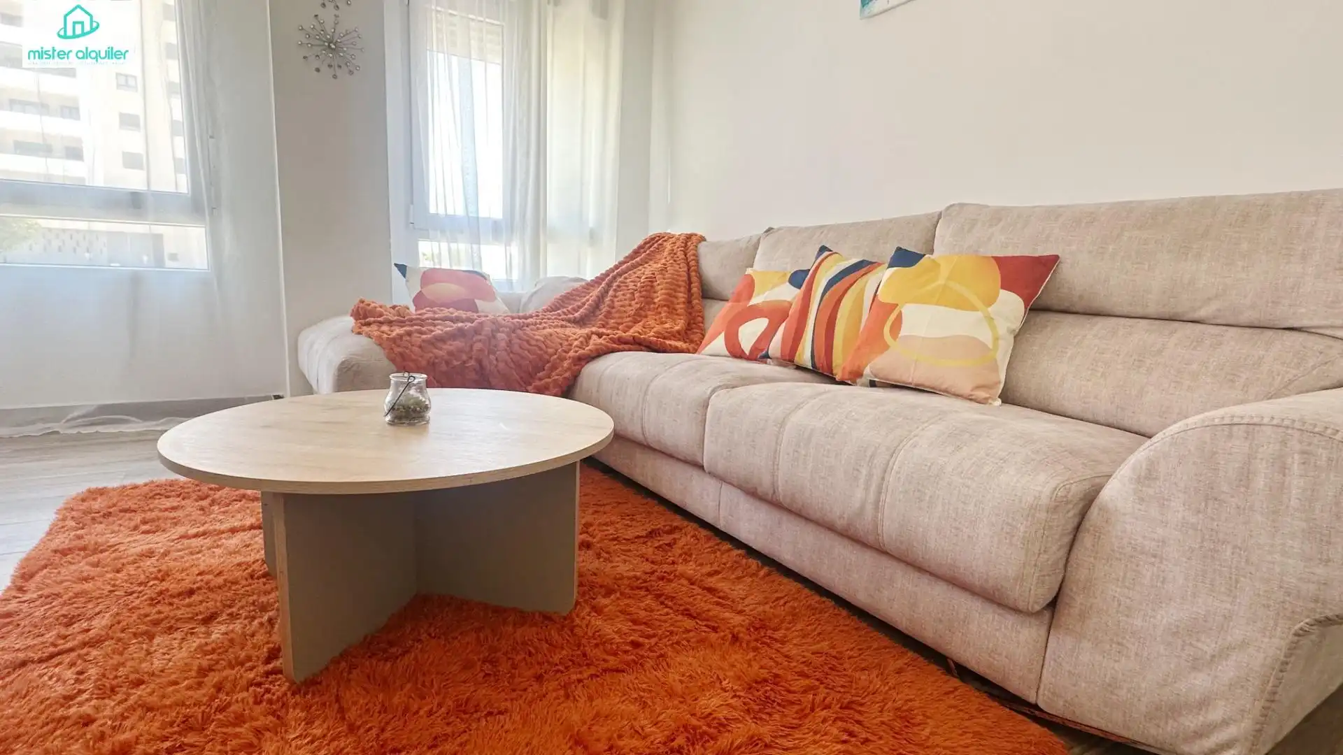 Living room of Apartments for rent in El Campello  with Air Conditioner, Heating and Furnished