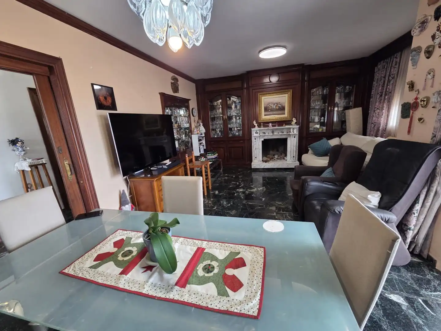 Sala de estar de Casa o chalet en venta en Málaga con Jardín privado, Terraza y Piscina