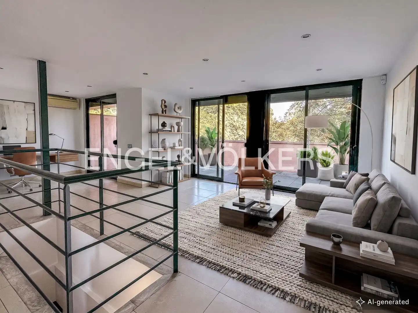 Sala de estar de Ático en venta en Barcelona con Aire acondicionado, Calefacción y Terraza