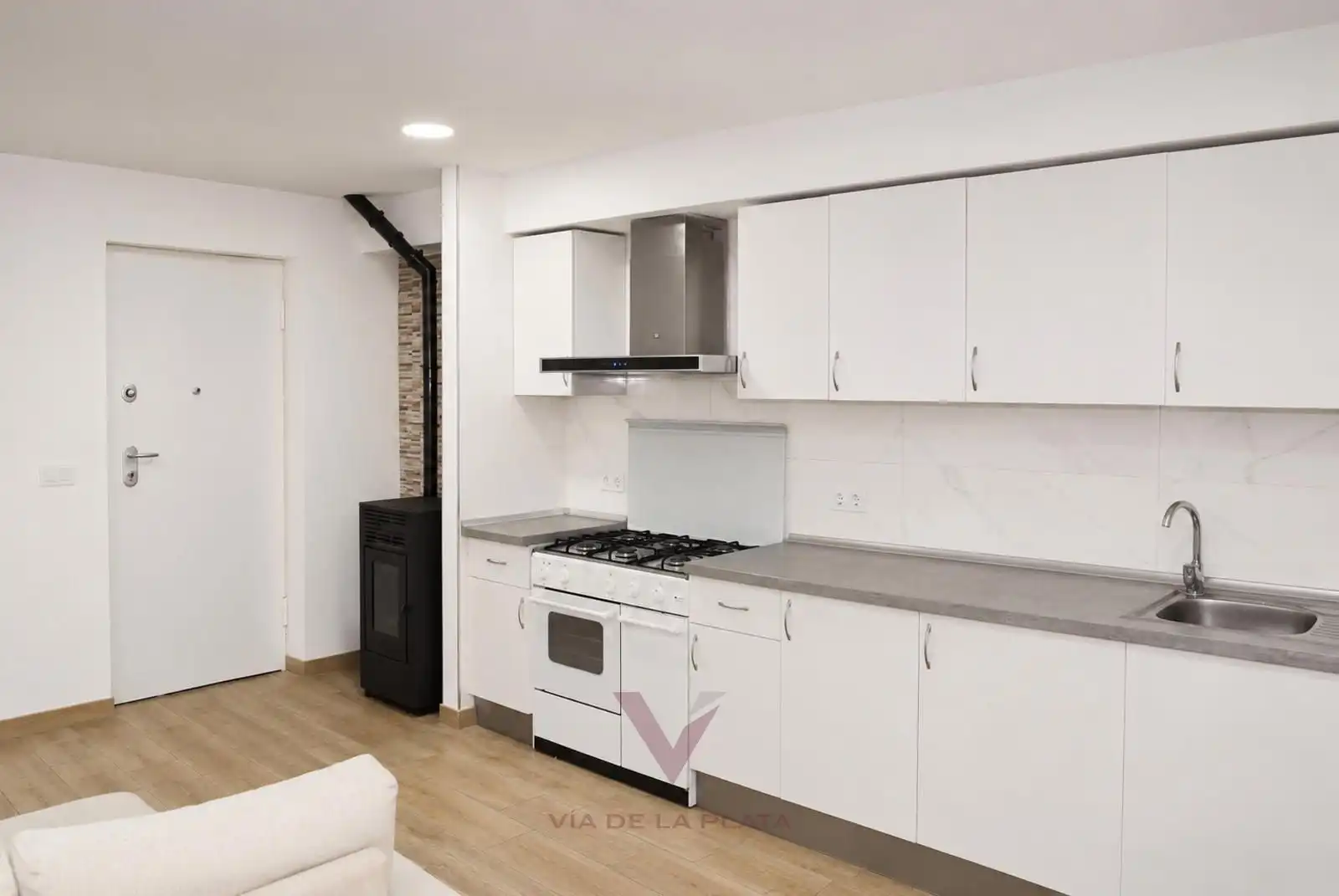 Kitchen of Flat for sale in Cabrerizos  with Heating, Furnished and Oven