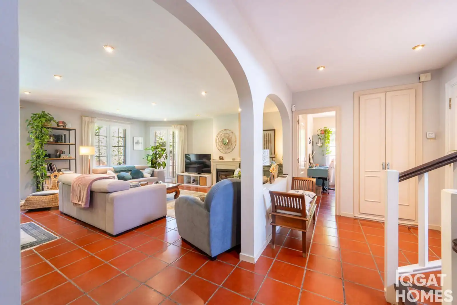 Living room of Houses for sale in Sant Cugat del Vallès  with Heating, Terrace and Storage room