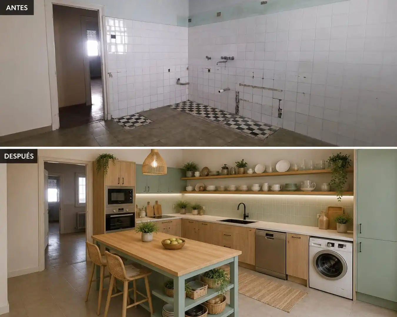 Cocina de Apartamento en venta en San Fernando con Calefacción, Parquet y Balcón
