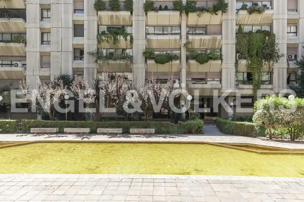 Exterior view of Flat for rent in Madrid  with Air Conditioner, Heating and Private garden