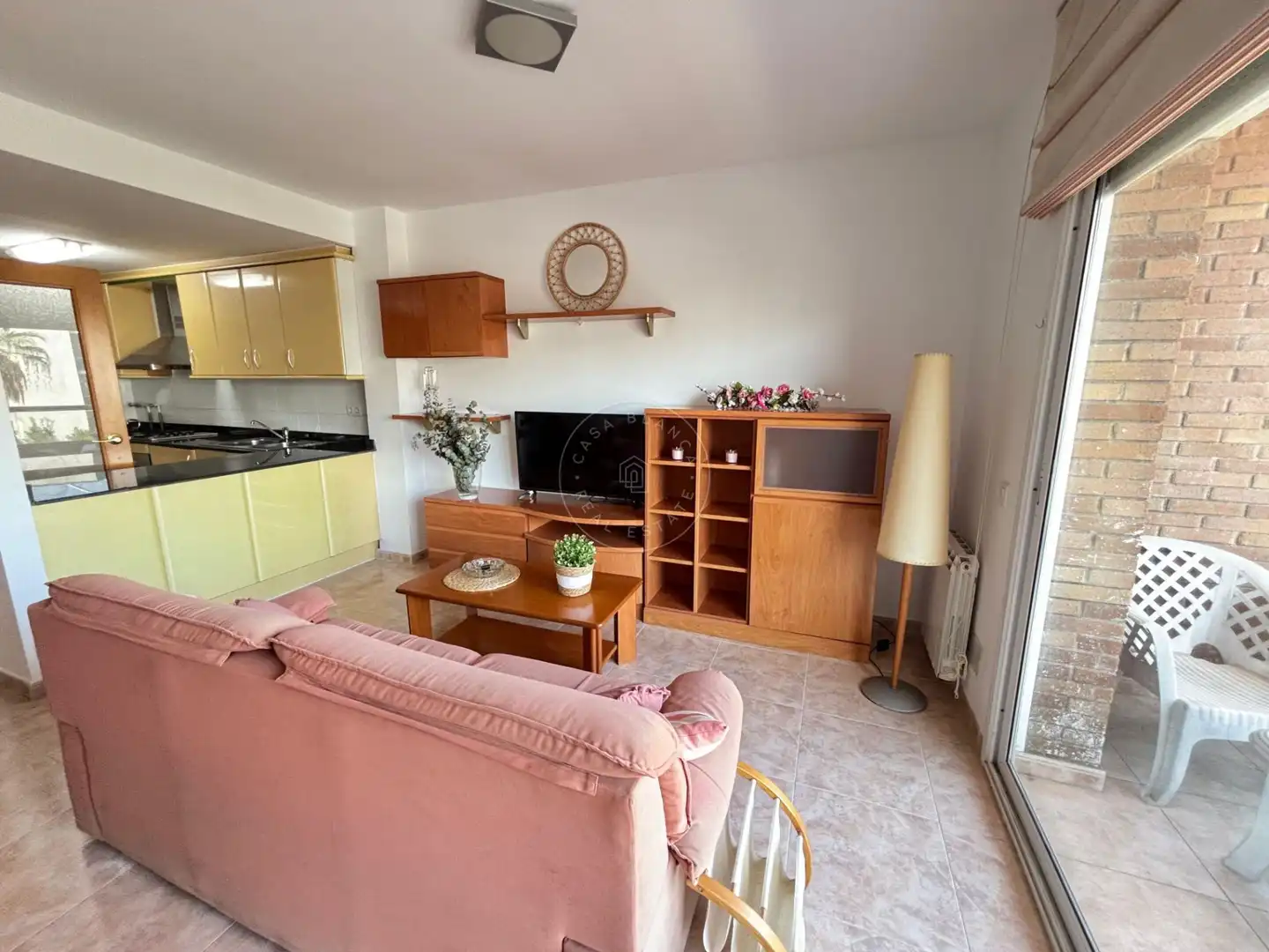 Living room of Attic for sale in Lloret de Mar  with Heating, Terrace and Furnished