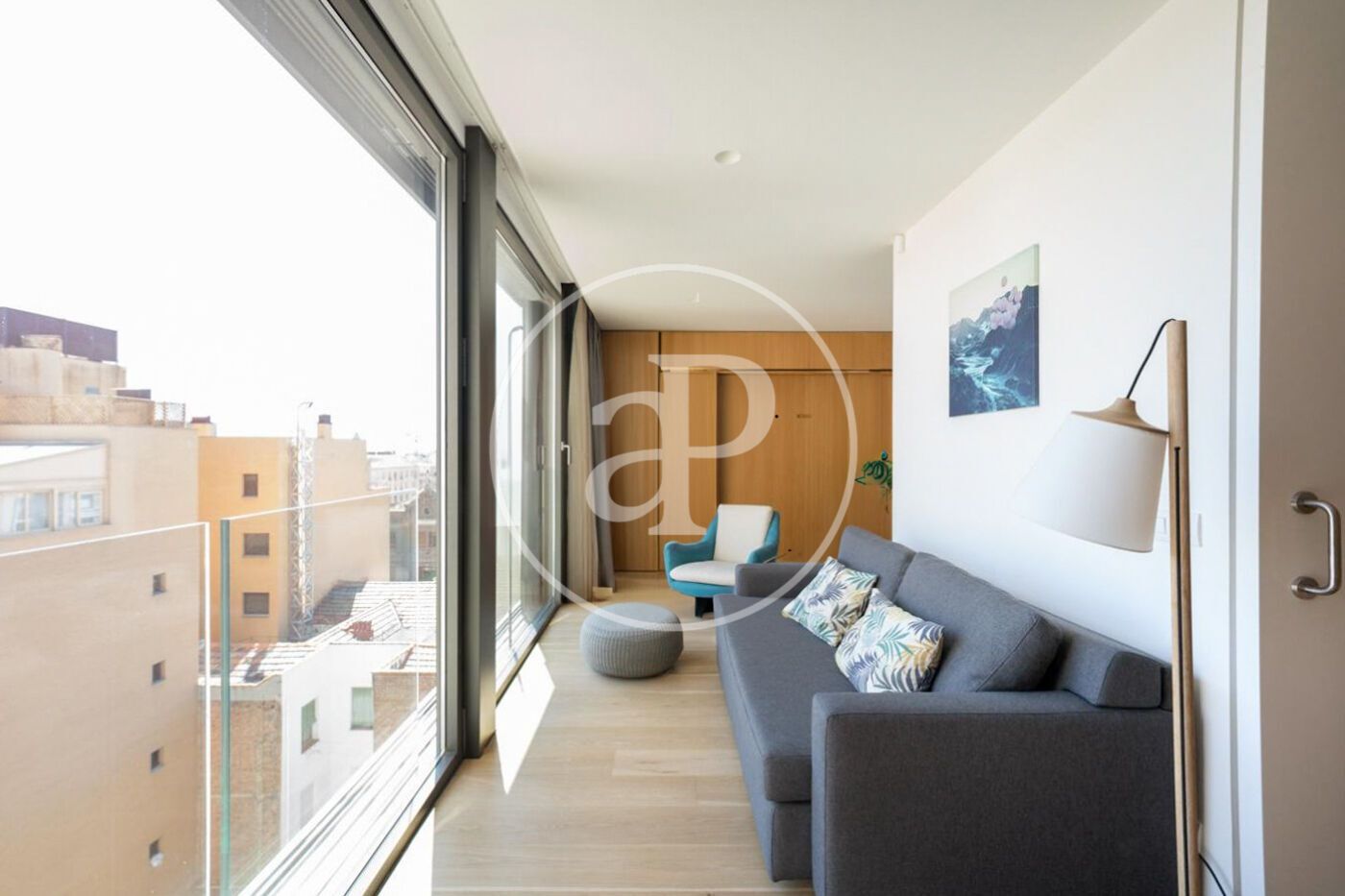 Living room of Attic for sale in  Madrid Capital  with Air Conditioner, Heating and Terrace