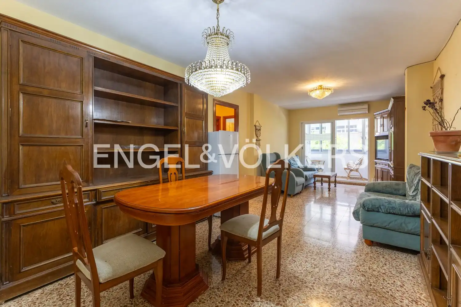 Comedor de Piso de alquiler en Valencia con Aire acondicionado, Calefacción y Terraza