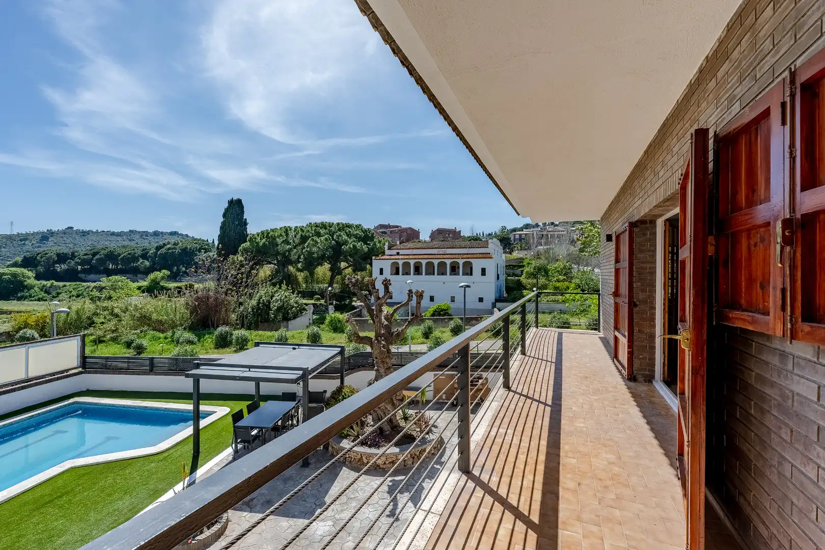 Terrassa de Casa o xalet en venda en Tiana amb Aire condicionat, Calefacció i Jardí privat